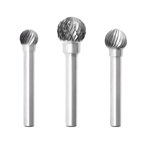 D-shaped handle, 6mm diameter alloy rotary burr