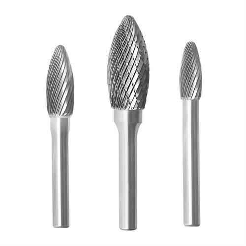 6mm shank oval carbide burr for pneumatic grinder.