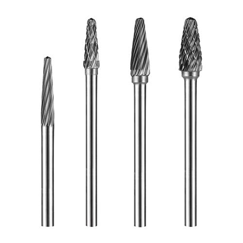 3mm shank L tapered tungsten carbide rotary bur