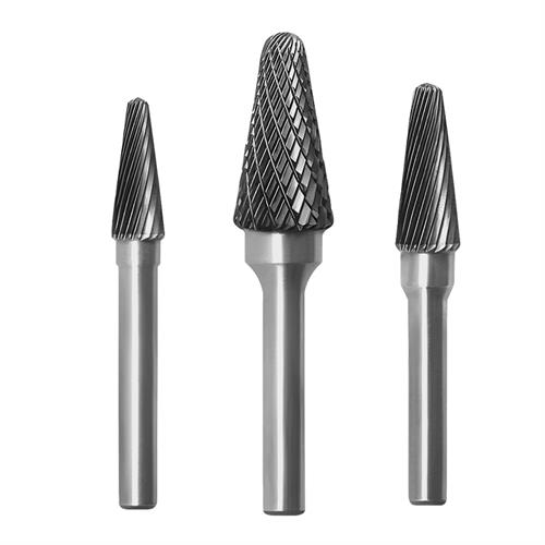  L Type Taper Conical Tungsten Carbide Burr 6mm l type conical burr pneumatic grinder