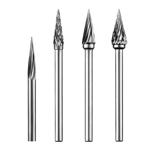 M-type Pointed Conical Tungsten Carbide Rotary Burr 3mm Shank