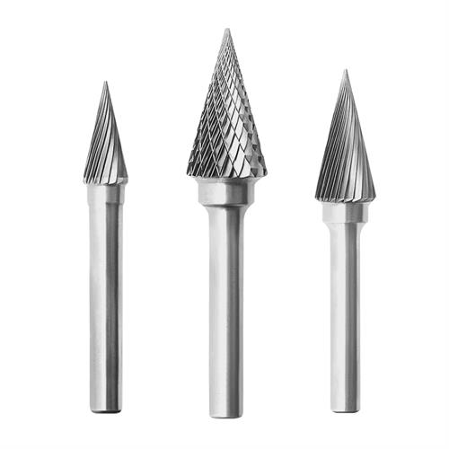 M-type Industrial Conical Tungsten Carbide Rotary Burr 6mm Shank